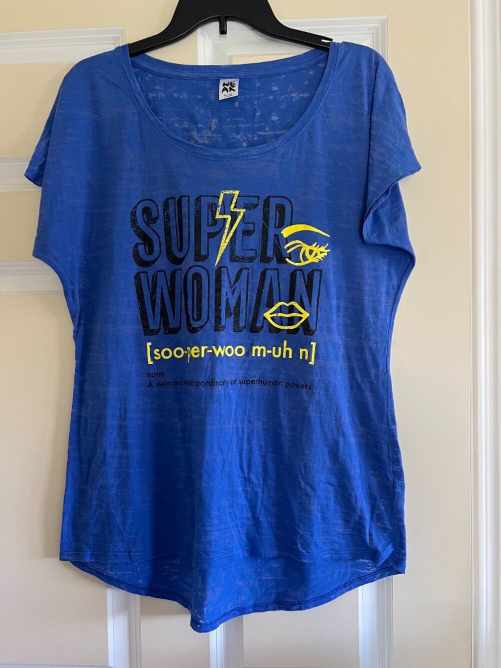 Zumba Wear Women's Large Blue High-Low T-Shirt